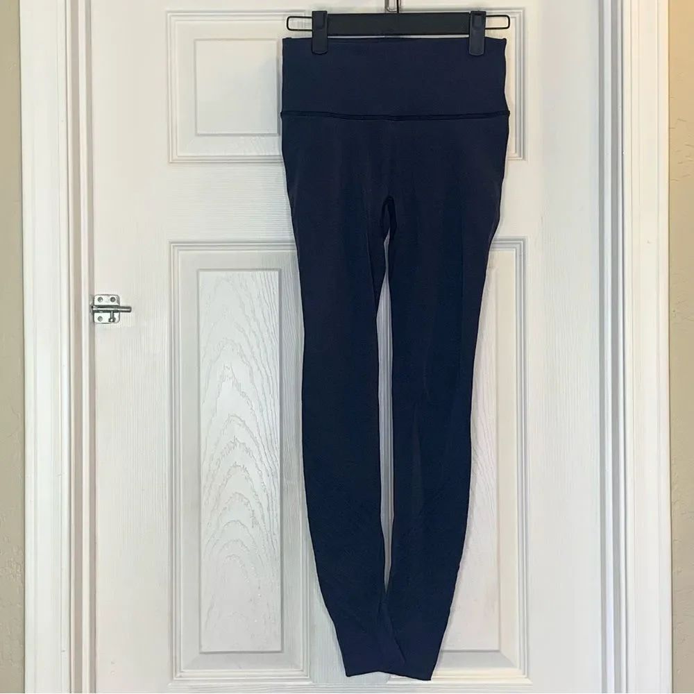 Lululemon Flow & Go Hero Tight Navy Blue Leggings Size 6